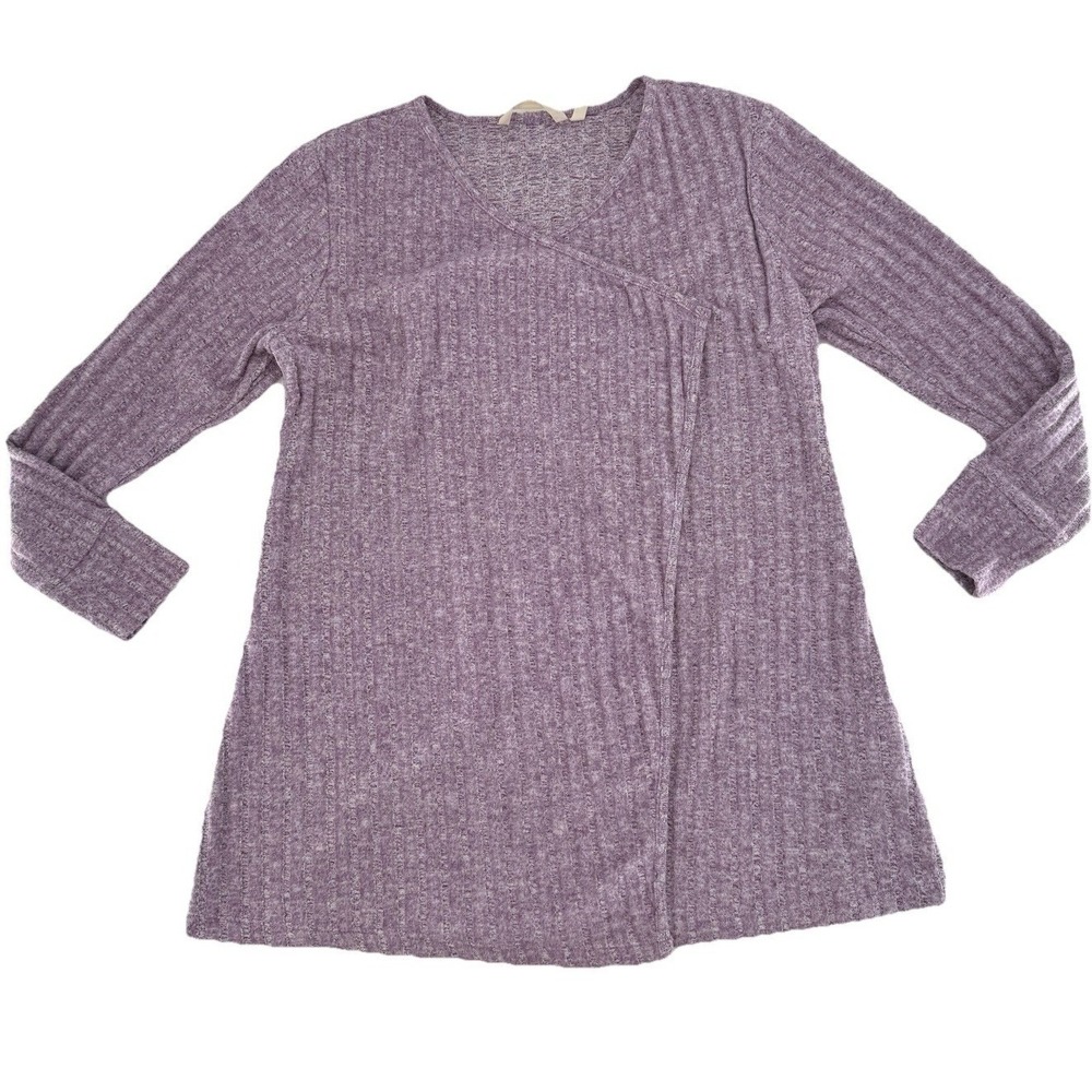 Soft Surroundings Cuddle Bug Ribbed Cardigan Woman Size Xs Boho Preppy Mature